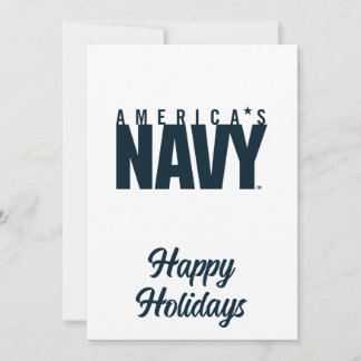 Cartão De Festividades Marinho dos EUA | Marinho americano