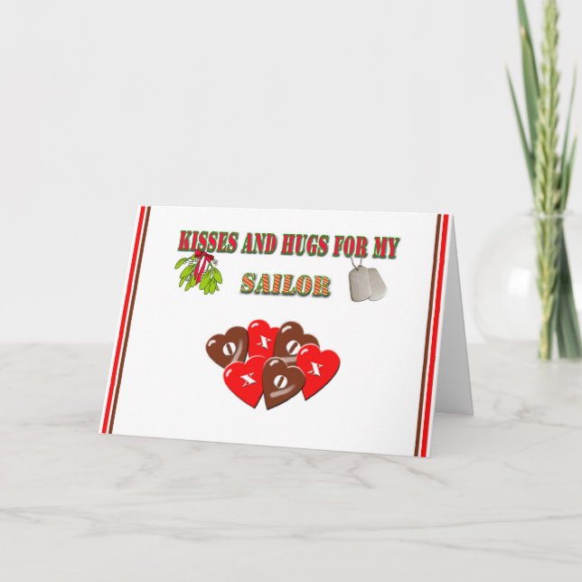 Cartão De Festividades Marinho militar - Natal (Frente)