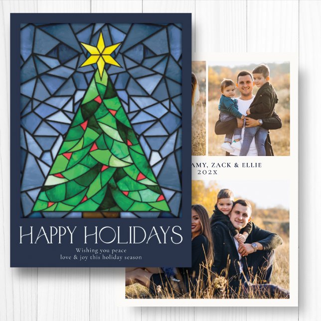 Cartão De Festividades Marinho Retroativo de Fotografias de Feriados Feli (Criador carregado)