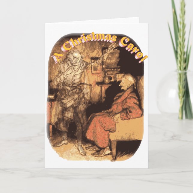 Cartão De Festividades Marley e Scrooge (Frente)