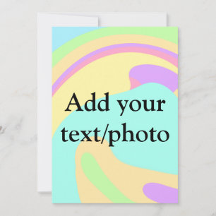 Cartão De Festividades Mármore de derramamento de acrílico simples adicio