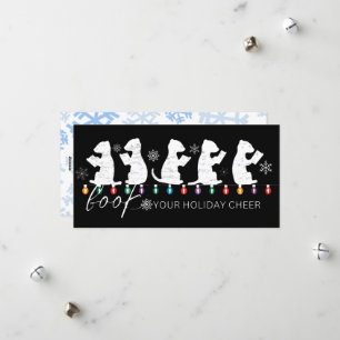 Cartão De Festividades Marque seu Feriado Anime os Furões de Natal Engraç