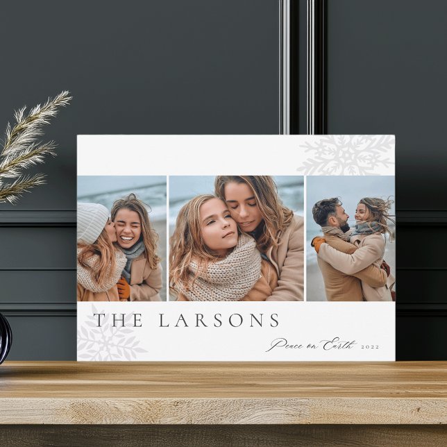 Cartão De Festividades Marquee da Família | Paz na Terra Três Foto (Criador carregado)