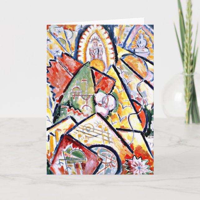 Cartão De Festividades Marsden Hartley - Musical Theme (Frente)