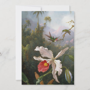 Cartão De Festividades Martin Johnson Heade - Dois beija-flores
