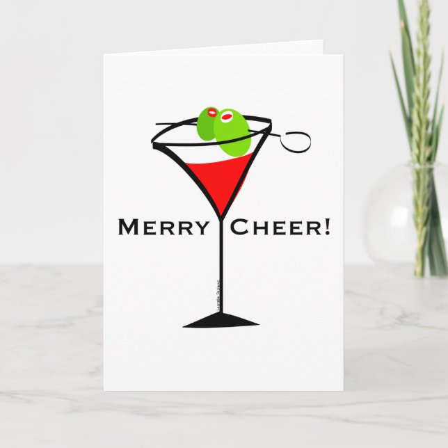 Cartão De Festividades Martini Natal (Frente)