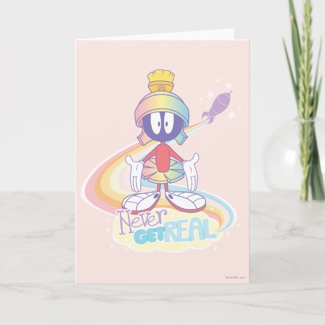 Cartão De Festividades MARVIN MARTIAN™ Nunca se torna real (Frente)