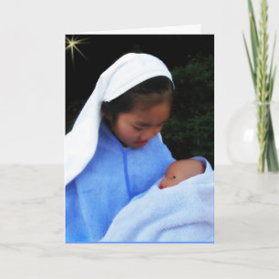 Cartão De Festividades Mary and Baby