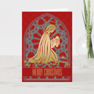Cartão De Festividades Mary & Child - Greeting Card