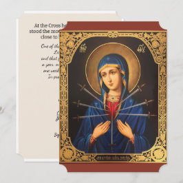 Cartão De Festividades Mary of Immaculate Heart Good Friday Páscoa