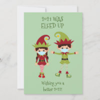 Máscara Divertida Feliz Natal Elfed Up 2021