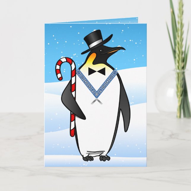 Cartão De Festividades Masonic Christmas Cards | Freemason Happy Holidays (Frente)