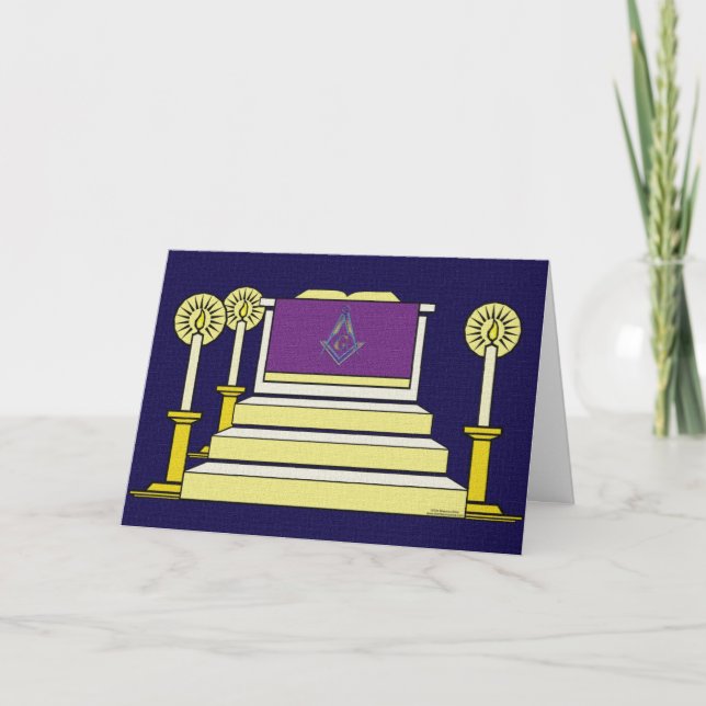 Cartão De Festividades Masonic Universal Card (Frente)