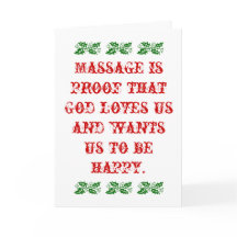 Massagem é prova de que Deus nos ama o Natal