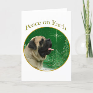 Cartão De Festividades Mastiff (fawn) Peace