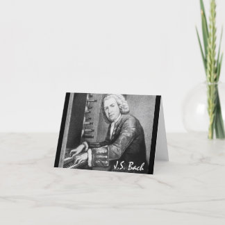 Cartão De Festividades Material de Johann Sebastian Bach