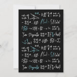 Cartão De Festividades Math formulas mathematics physics student teacher<br><div class="desc">I love math. A must have for every student,  math student and math teacher,  physicist,  physics student,  physics teacher,  physics lover and math lovers. Good for the young and old.</div>