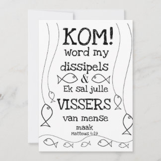 Cartão De Festividades Matteus 4:19