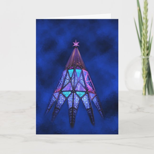 Cartão De Festividades May Happiness Glow at Christmas (Frente)