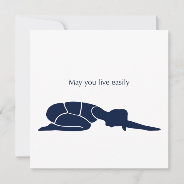 Cartão De Festividades May You Live Easily Art Card (Frente)