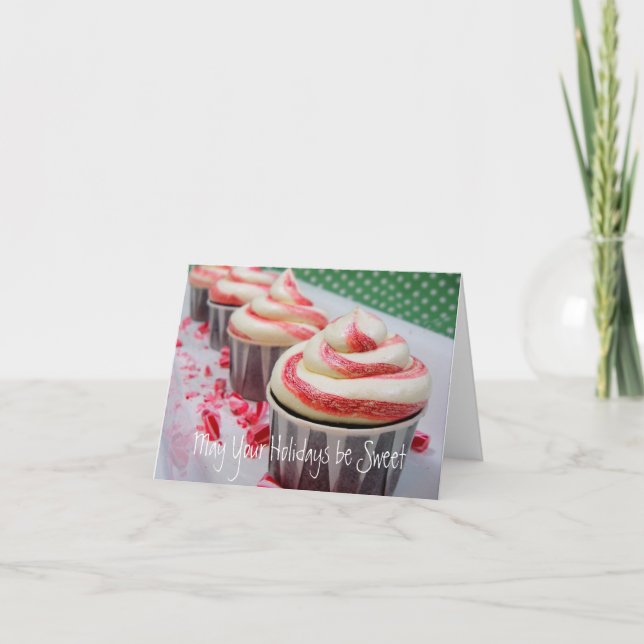 Cartão De Festividades May Your Holidays be Sweet Cards (Frente)