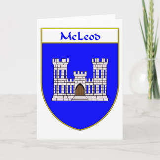 Cartão De Festividades McLeod Casaco de Armas/Proteção Familiar