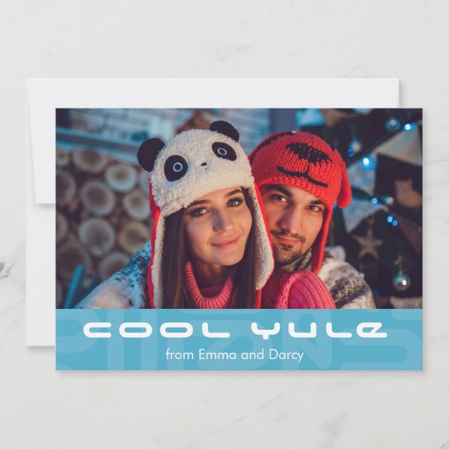 Cartão De Festividades MCM de Natal da MOD Atômica Moderna do Século Médi (Frente)