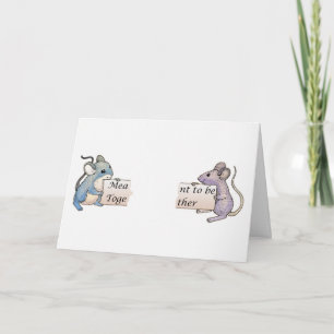 Cartão De Festividades Meant to be Together, Valentine's Card with Mice