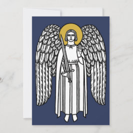 Cartão De Festividades Medieval Angel Christmas Flat