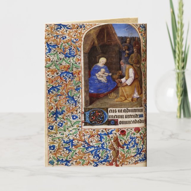 Cartão De Festividades Medieval Christmas Card 4 (Frente)