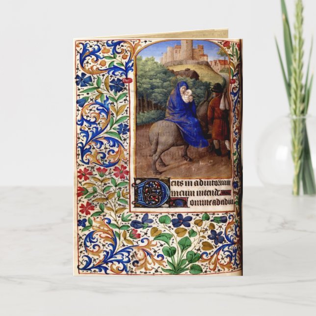 Cartão De Festividades Medieval Christmas Card 5 (Frente)