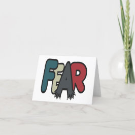 Cartão De Festividades Medo