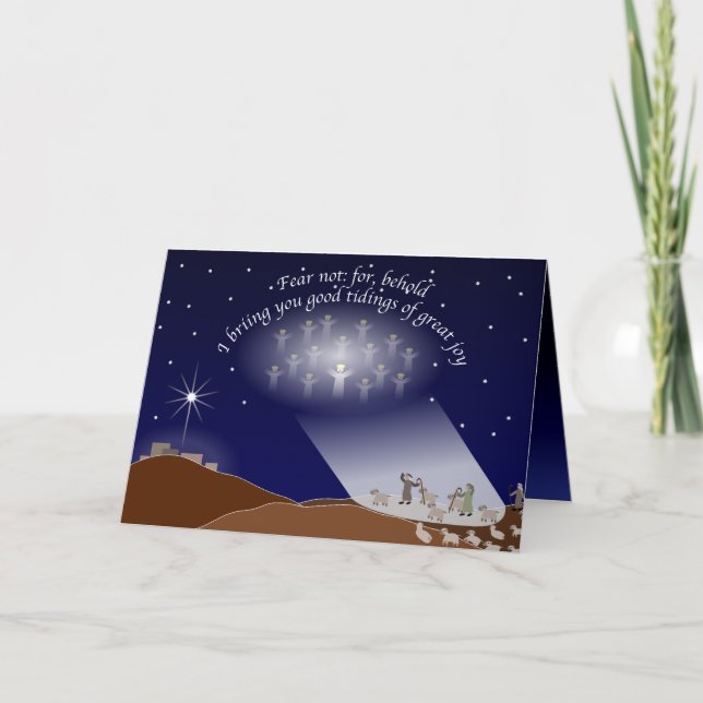 Cartão De Festividades Medo Não, Por Bênção (Frente)