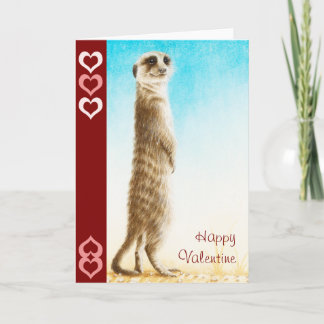 Cartão De Festividades Meerkat Valentine Card
