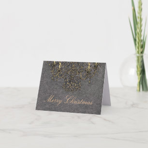 Cartão De Festividades Meet Me Under The Chandelier ~ Christmas Card