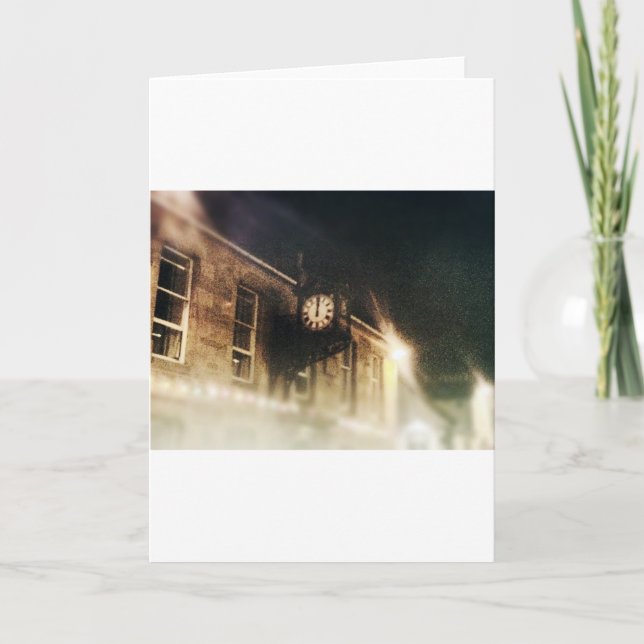 Cartão De Festividades Meia-noite em Hogmanay (Frente)