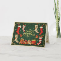 Meias de Natal retrô vintage