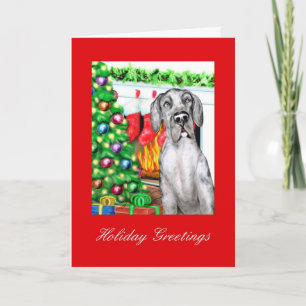 Cartão De Festividades Meias Merle UC de great dane