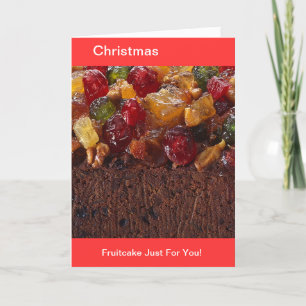 Cartão De Festividades Meio Fruitcake
