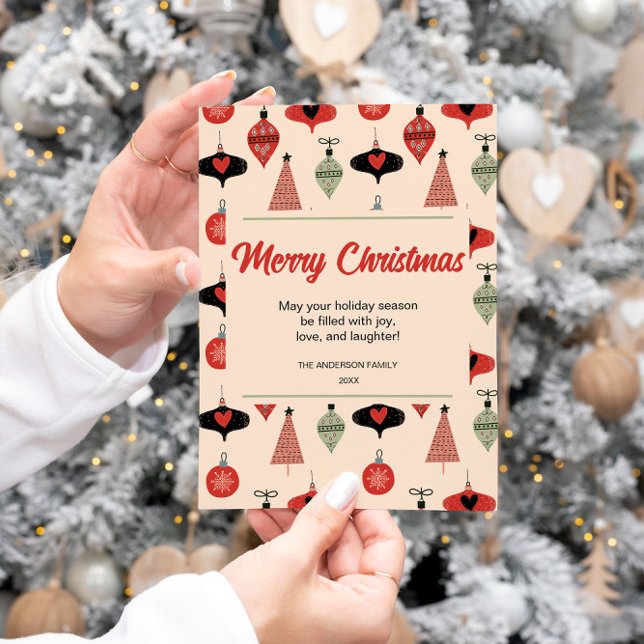 Cartão De Festividades Meio século no Natal Moderno (Criador carregado)