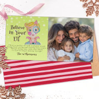 Meio século Retro Elf 1 Foto do Poema de Natal