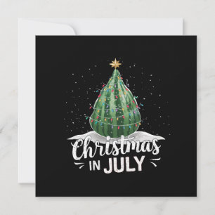Cartão De Festividades Melancia Árvore de Natal Natal em Julho Verão