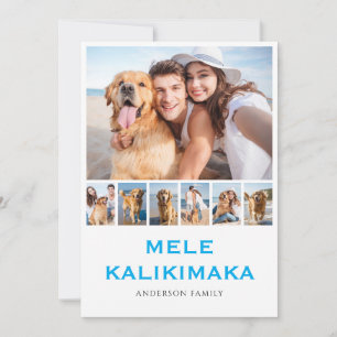 Cartão De Festividades Mele Kalikimaka 7 Fotografia Colagem Natal