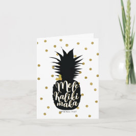 Cartão De Festividades Mele Kalikimaka Abacaxi Natal Personalizado Feriad
