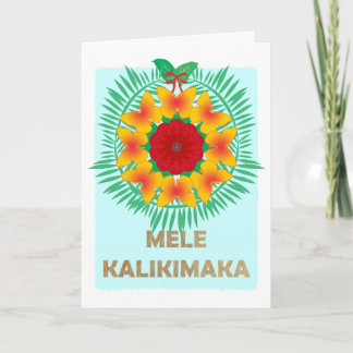 Cartão De Festividades Mele Kalikimaka Havaiano Feliz Natal