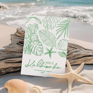 Cartão De Festividades Mele Kalikimaka Natal tropical
