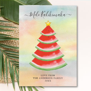 Cartão De Festividades Mele Kalikimaka Watermelon