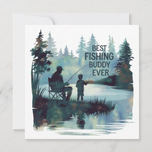 Cartão De Festividades Melhor Companheiro de Pesca