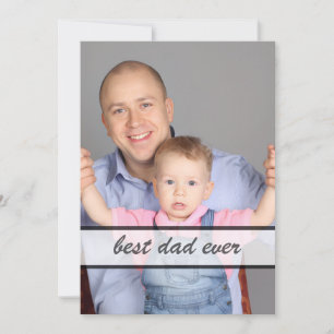 Cartão De Festividades Melhor Design de Citação de Foto de Família do Pap