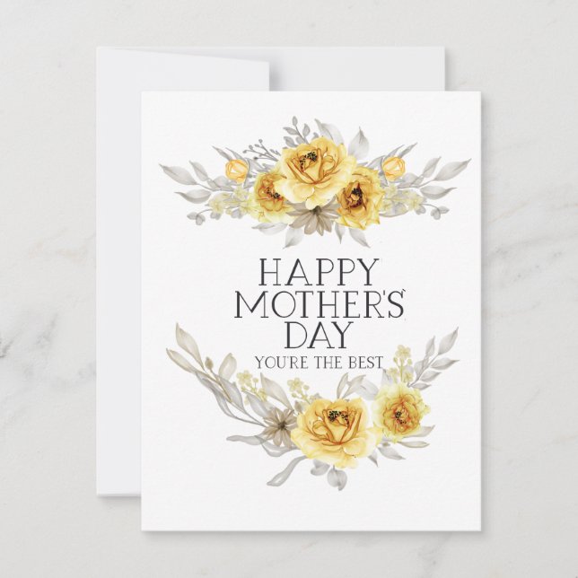 Cartão De Festividades Melhor mãe de sempre (Frente)